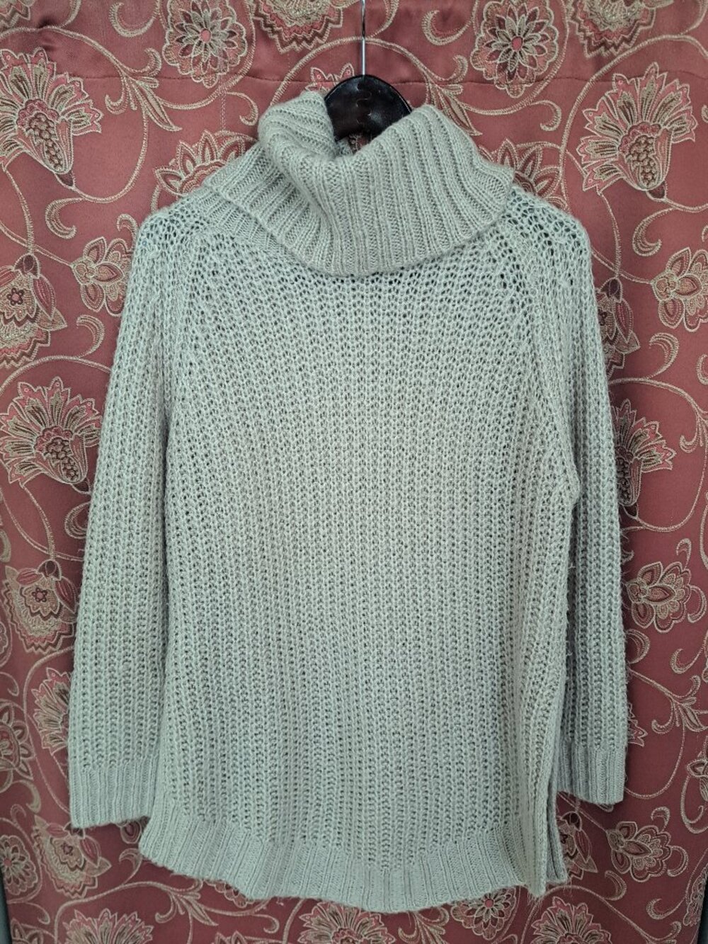 Dreamers Oversized Cowl Neck Sweater w/Side Slits